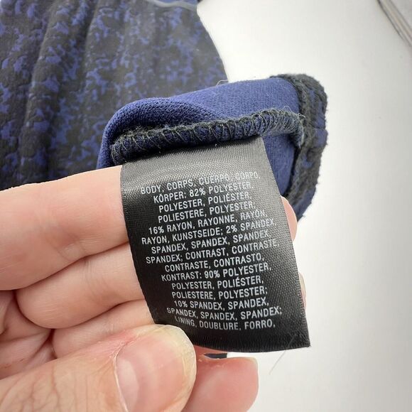 Anthropologie Moulinette Soeurs Larkin Sheath Dress Navy Black Lace Sz 0 - Picture 6 of 6